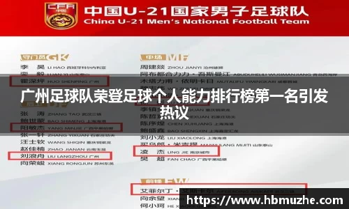 广州足球队荣登足球个人能力排行榜第一名引发热议